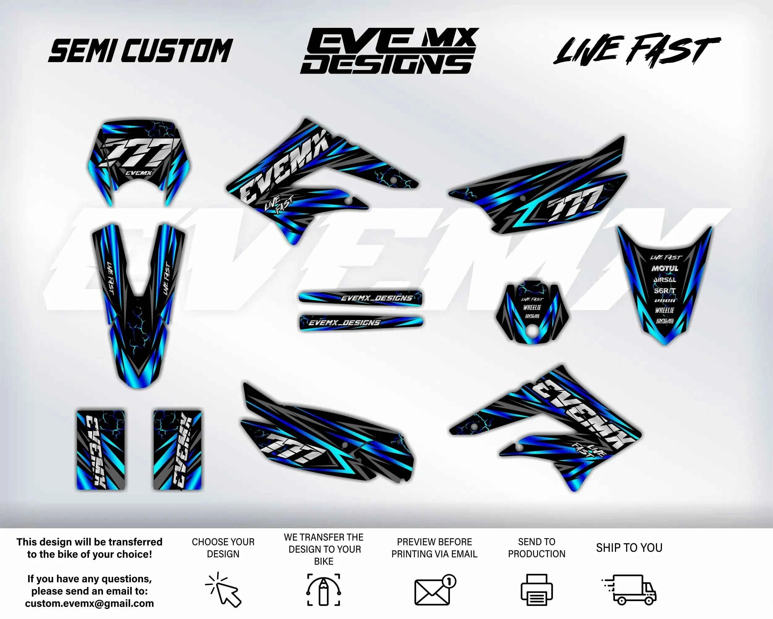 LIVE FAST - Graphics kit