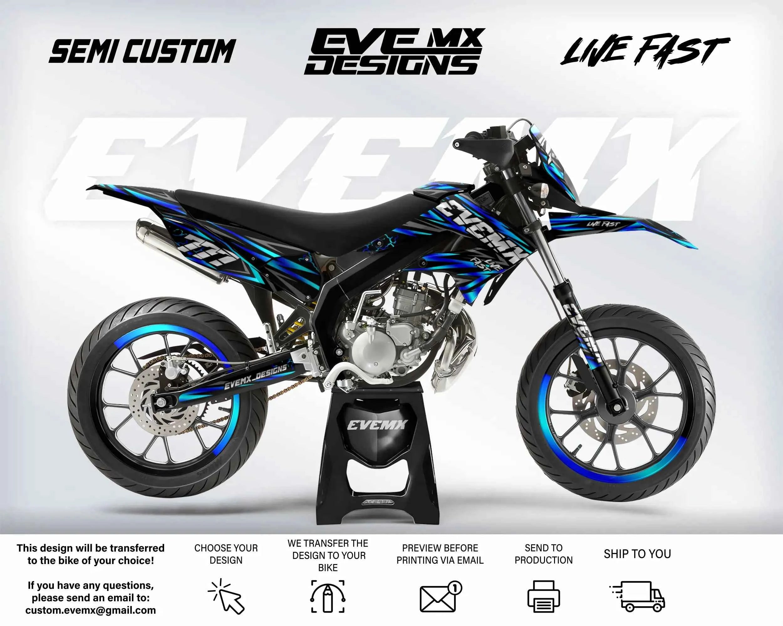 LIVE FAST - Graphics kit