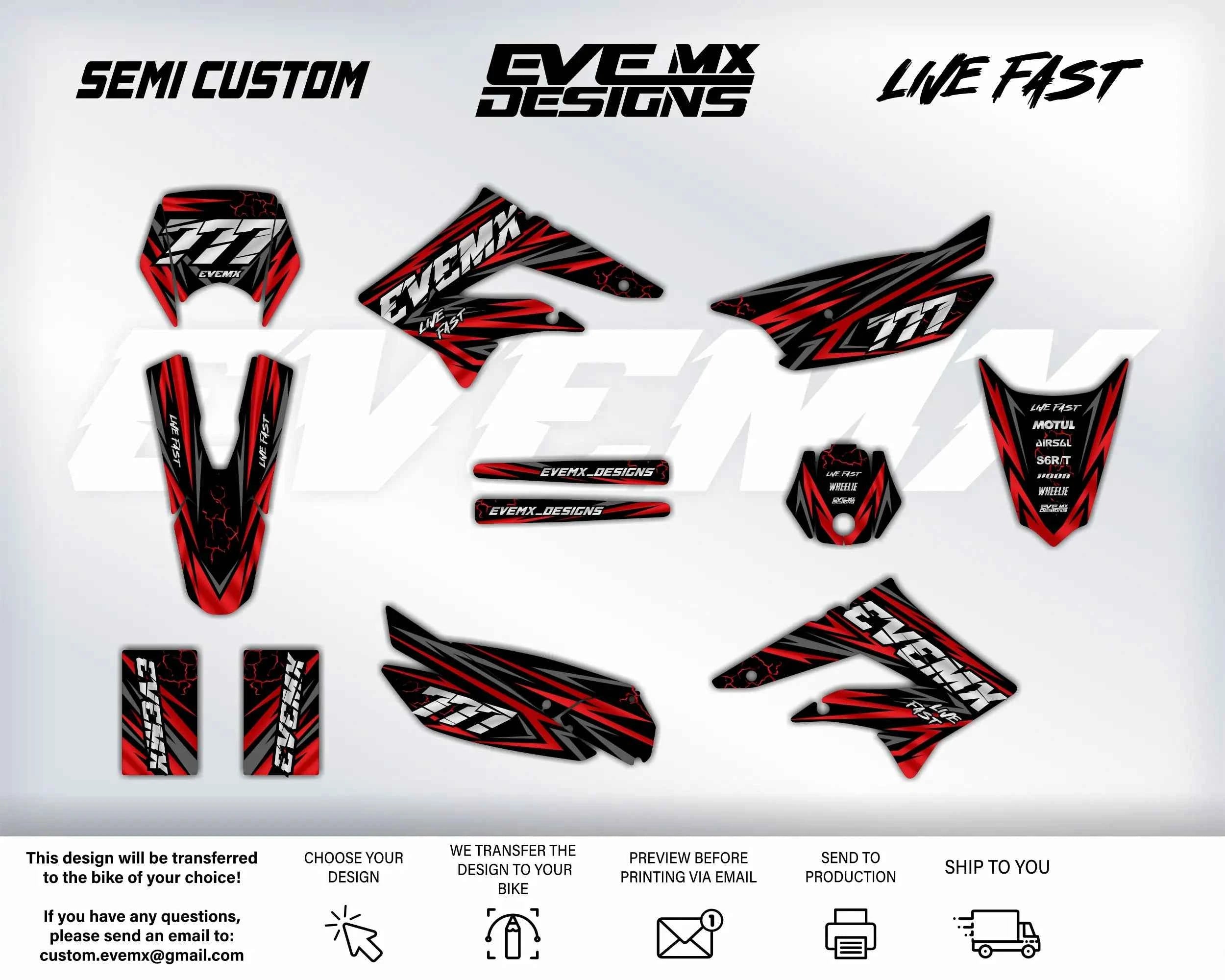 LIVE FAST - Graphics kit