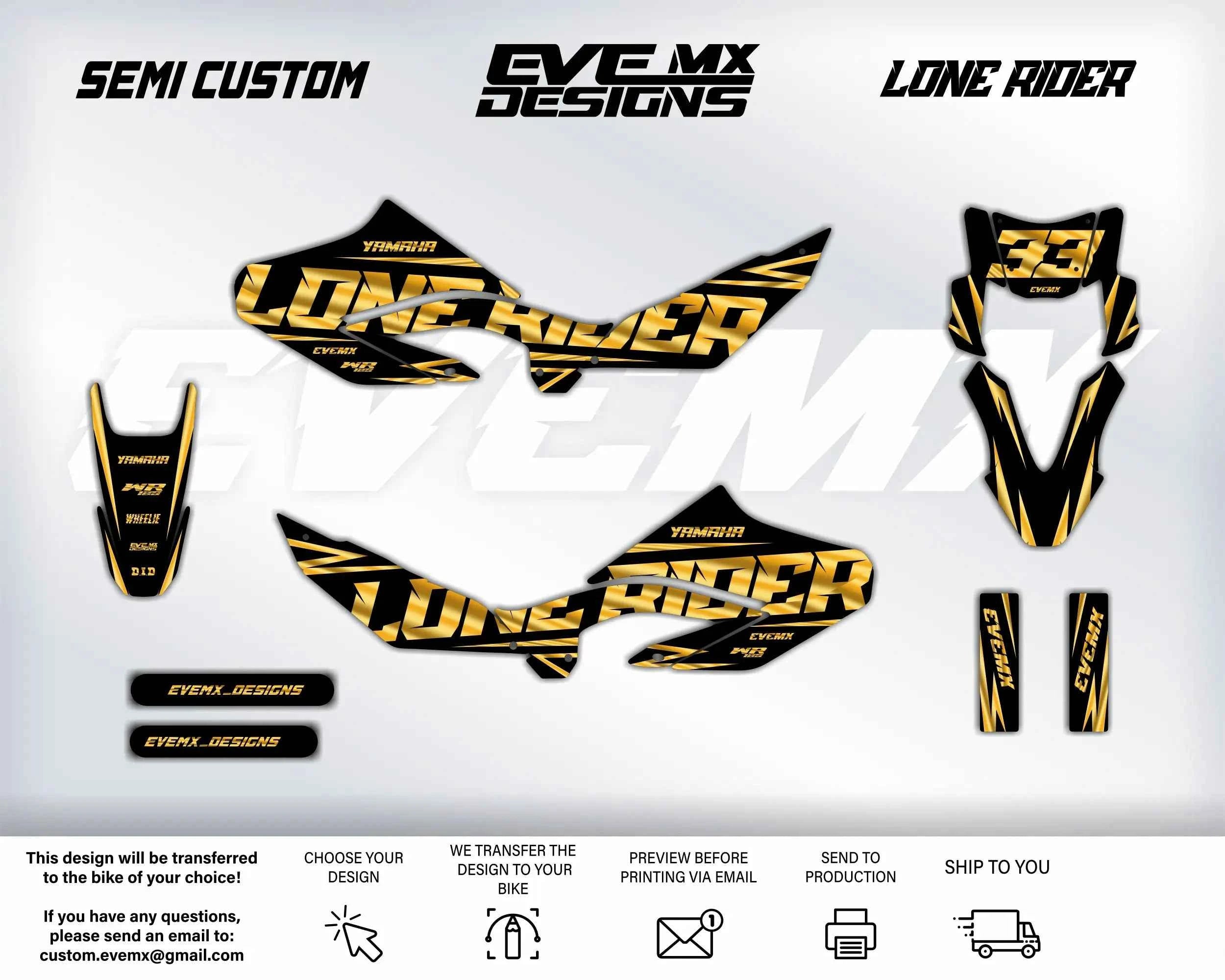 LONE RIDER - Graphics kit