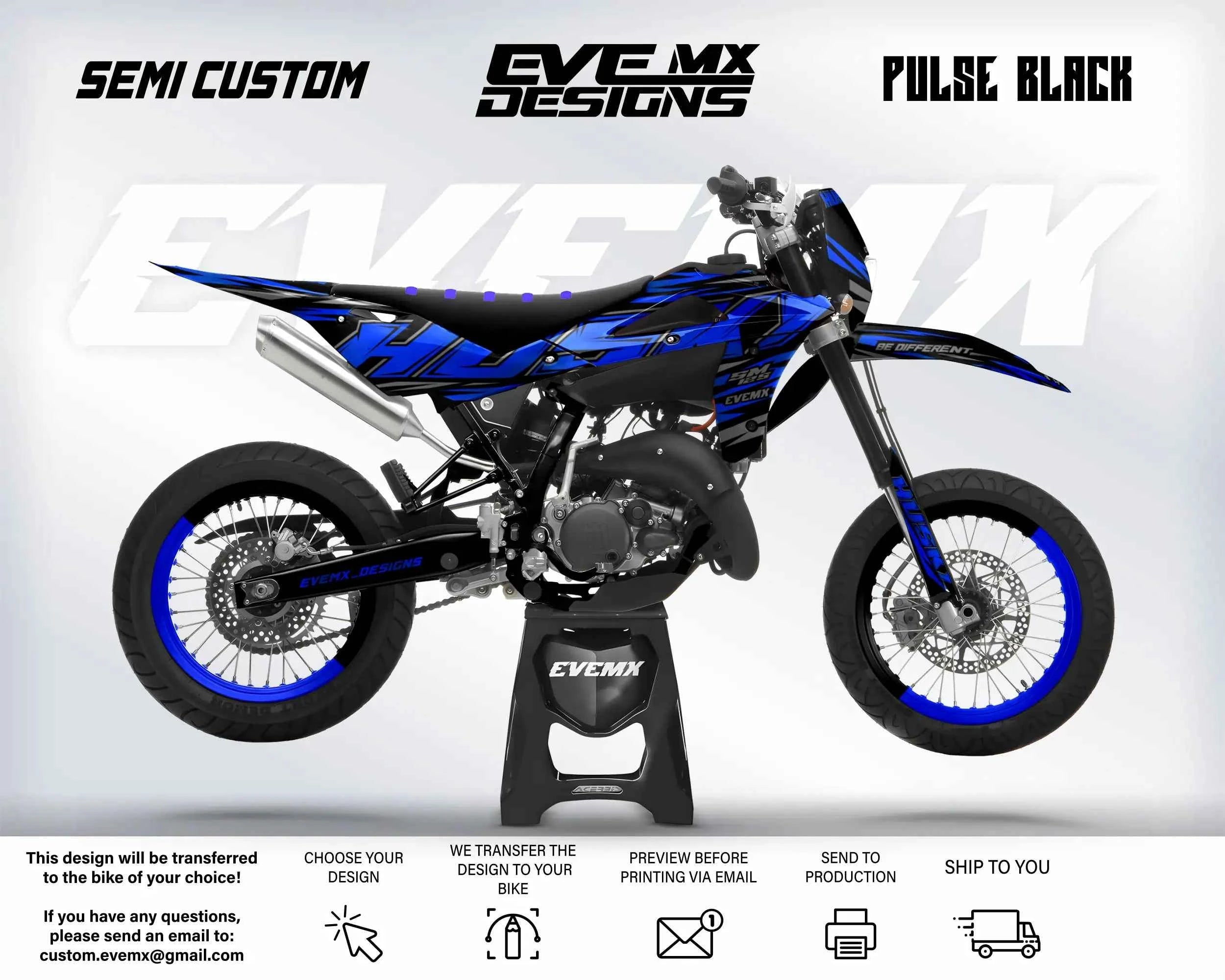 PULSE BLACK - Graphics kit