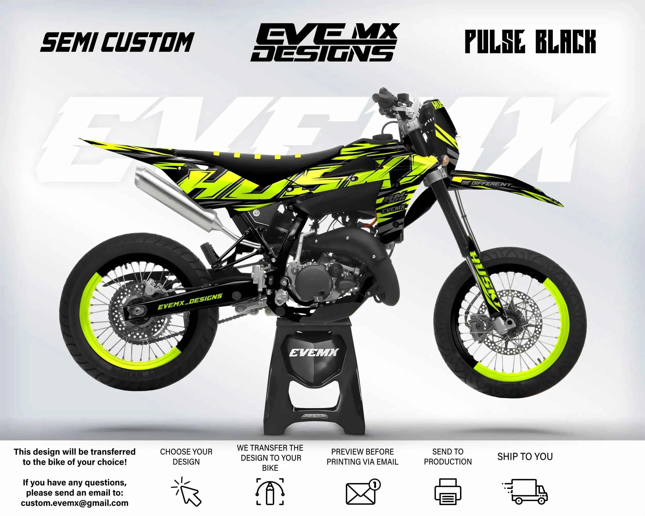 PULSE BLACK - Graphics kit