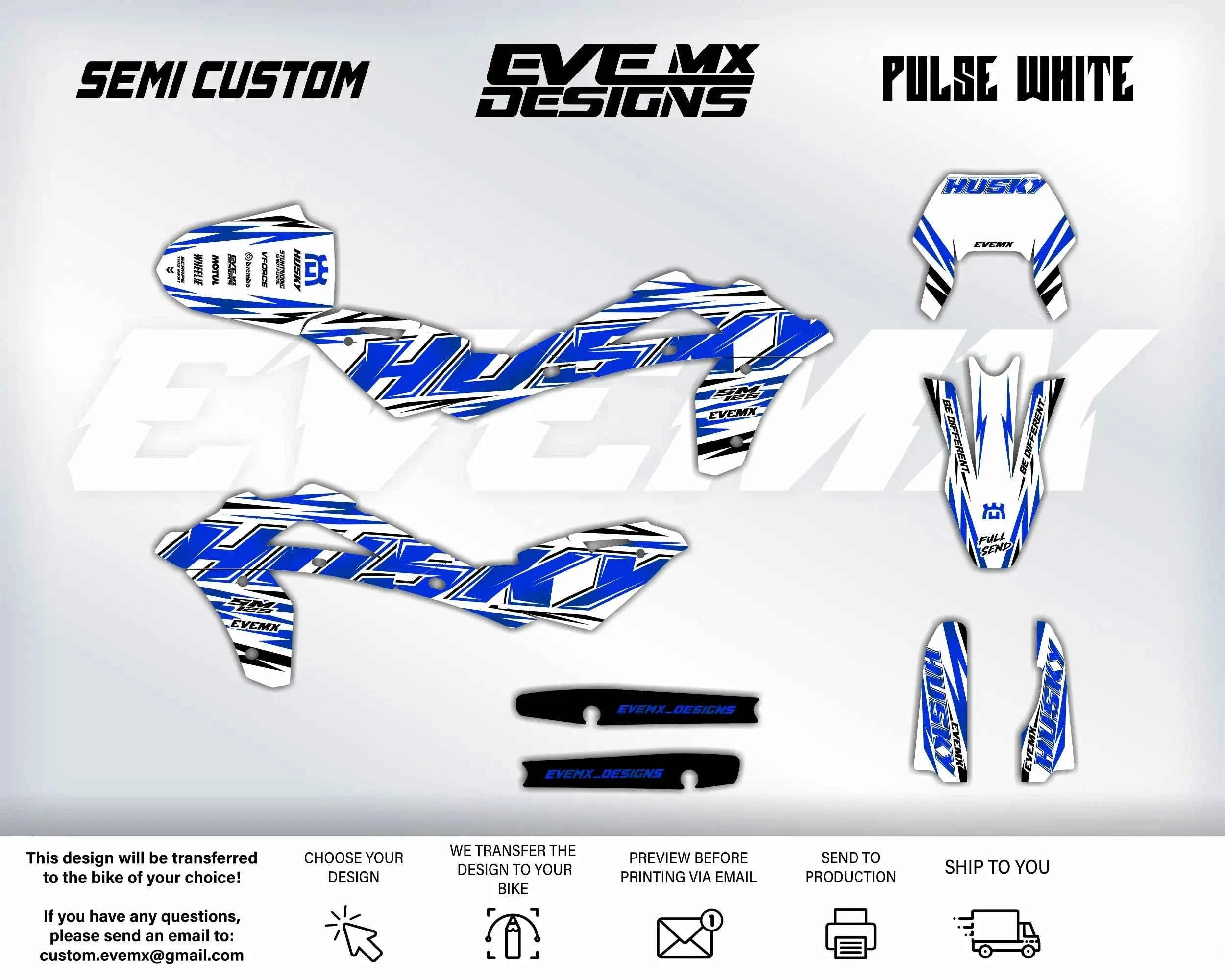 PULSE WHITE - Graphics kit