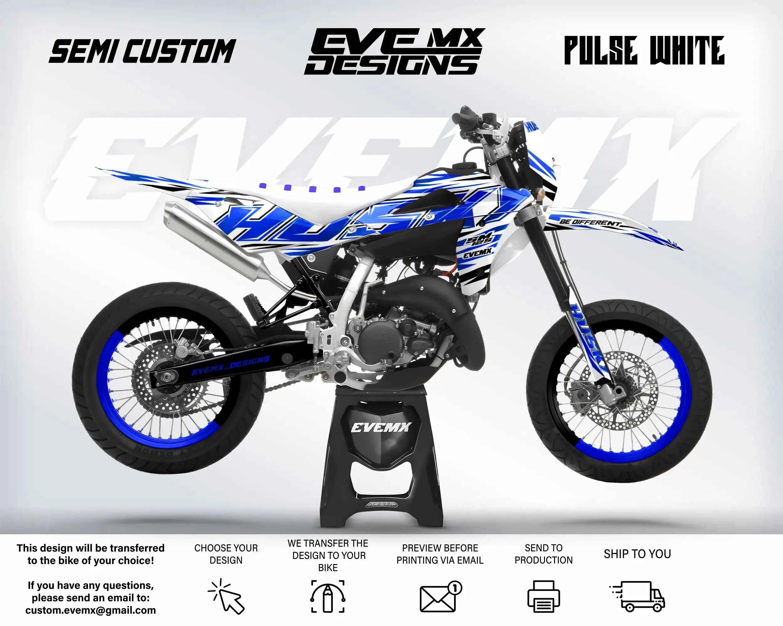 PULSE WHITE - Graphics kit