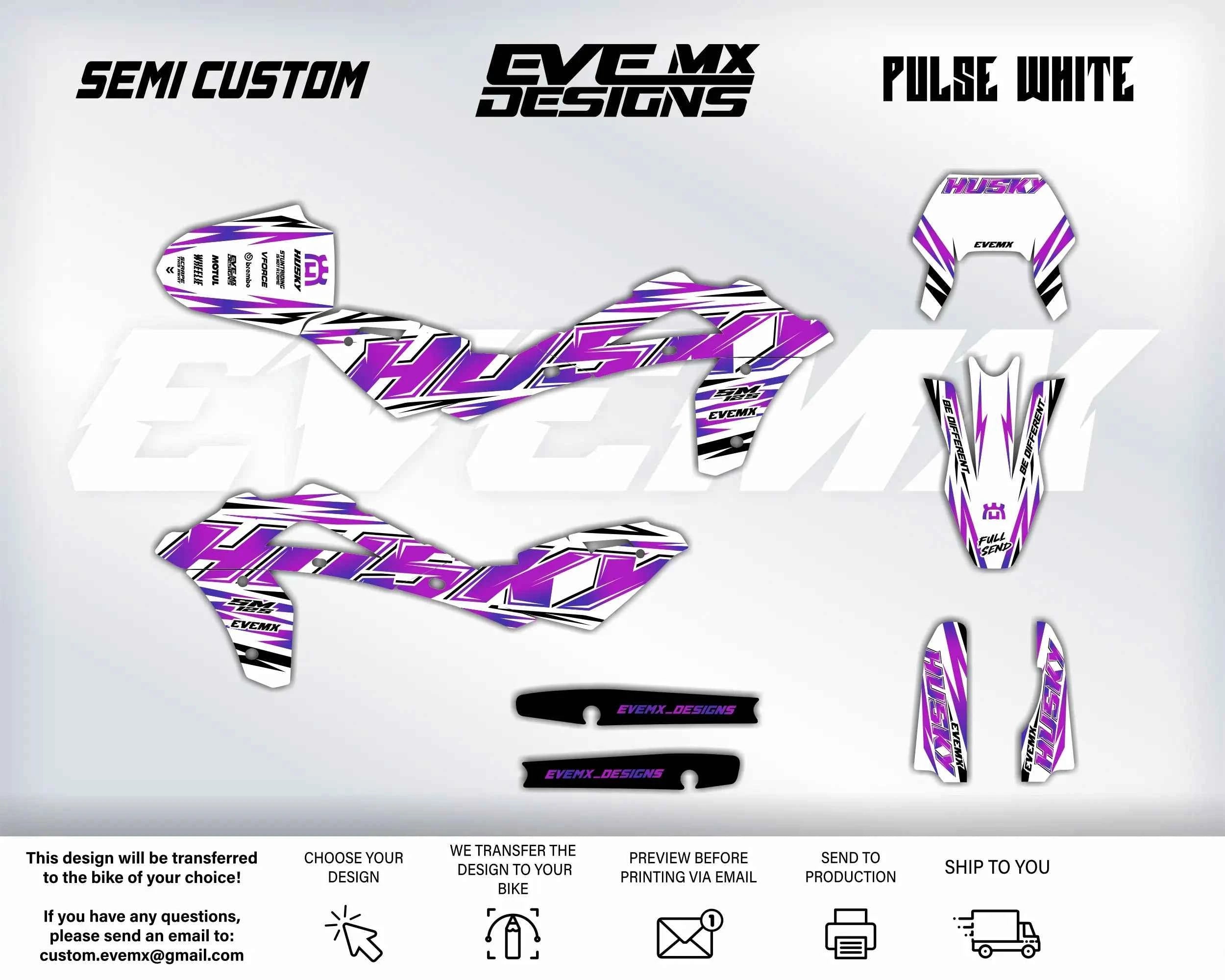 PULSE WHITE - Graphics kit