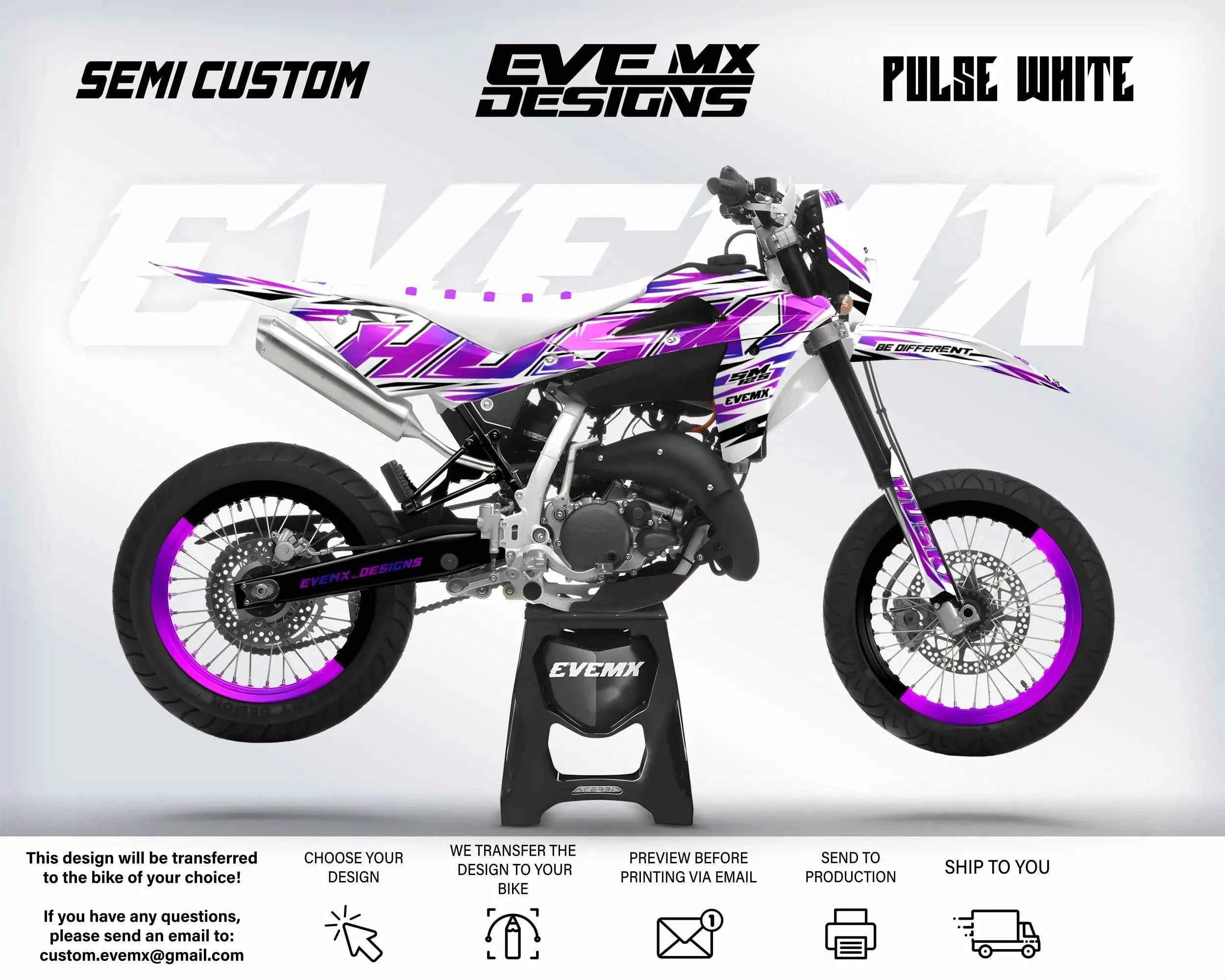 PULSE WHITE - Graphics kit