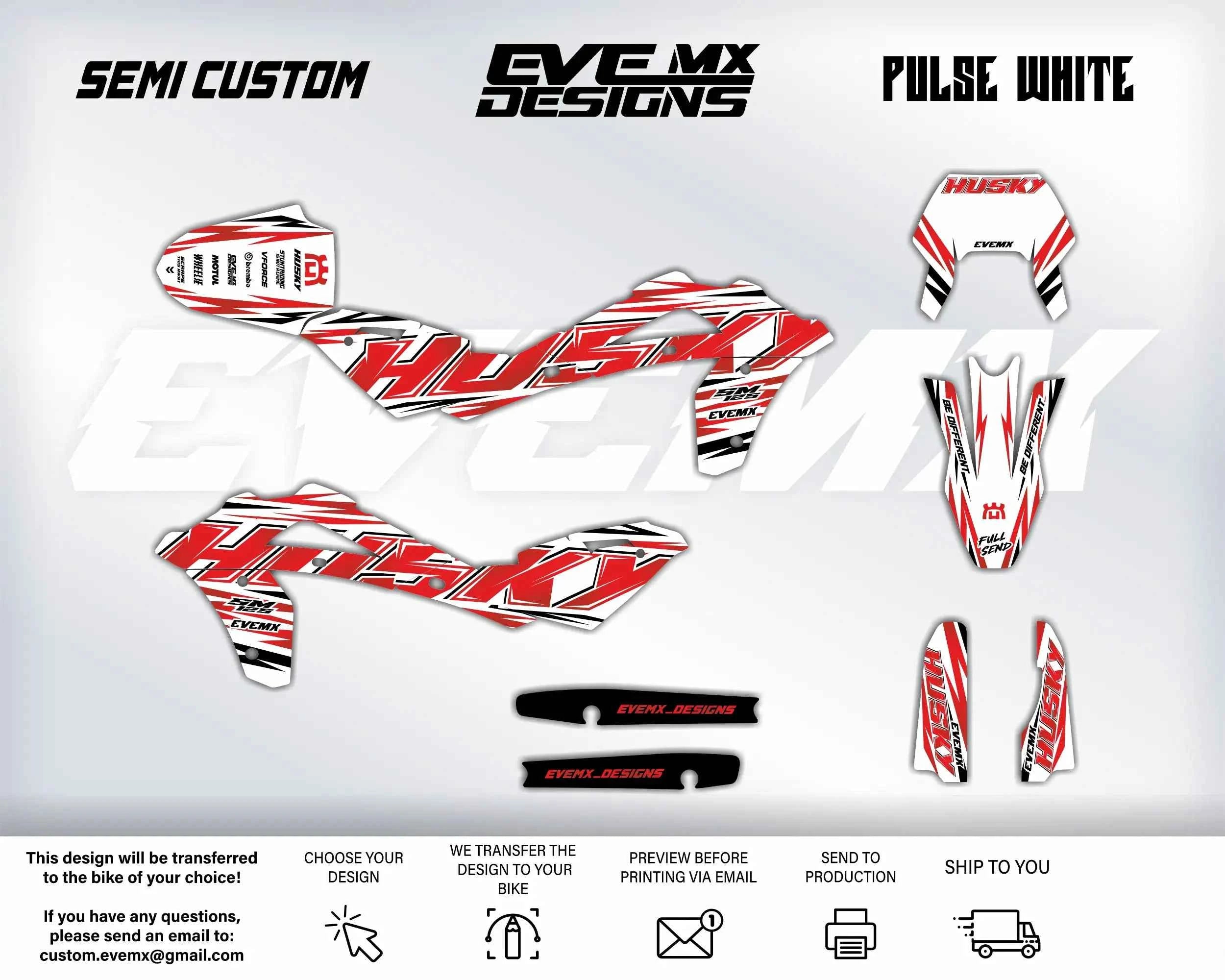 PULSE WHITE - Graphics kit