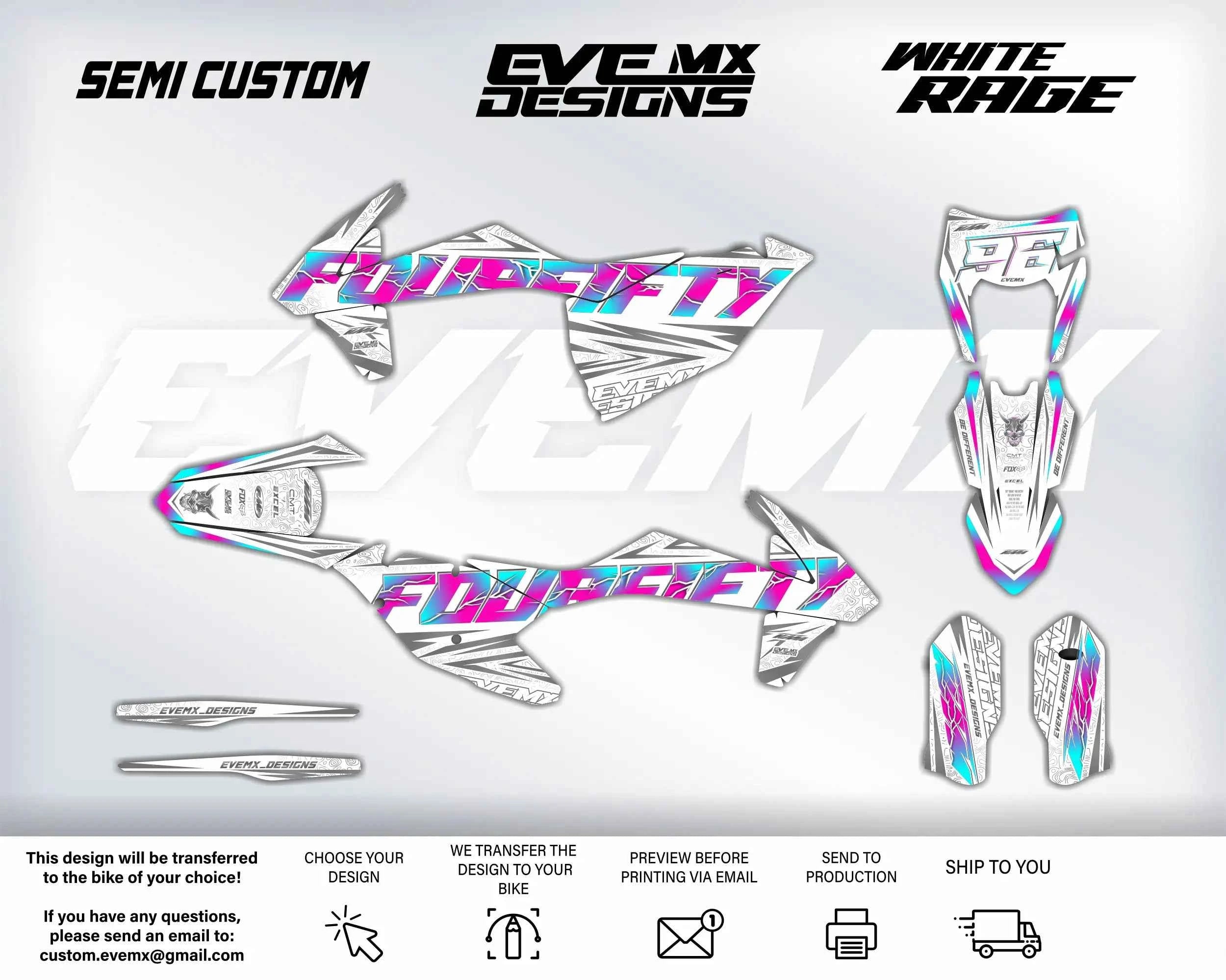 WHITE RAGE - Graphics kit