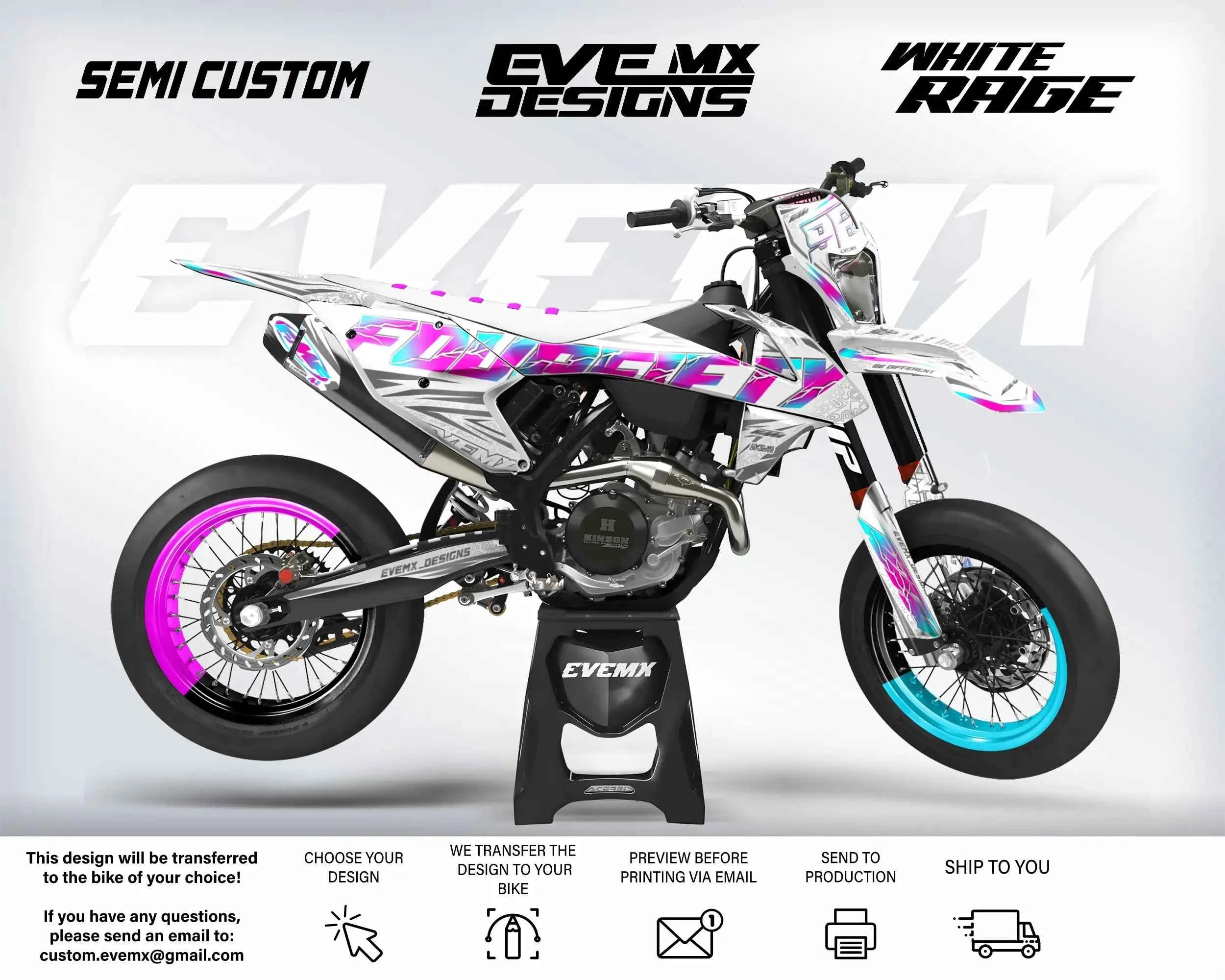 WHITE RAGE - Graphics kit